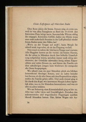Kleine Kaffeepause auf römischem Boden