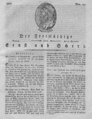 Nro. 191, Dienstag den 23. September 1806