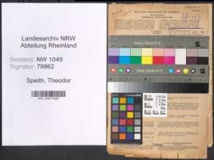 Entnazifizierung Theodor Speith , geb. 21.04.1913 (Ingenieur)