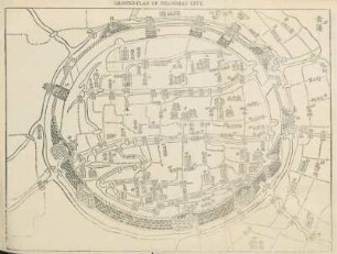 Ground-Plan of Shanghae city