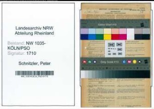 Entnazifizierung Peter Schnitzler , geb. 08.03.1896 (Schlosser)