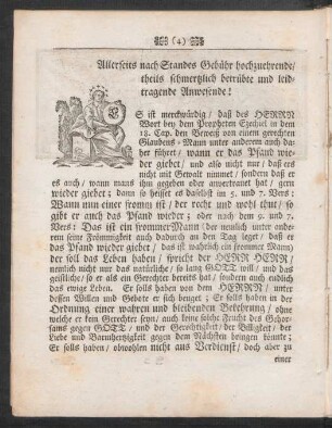 Allerseits nach Standes Gebühr hochzuehrende/ theils schmertzlich betrübte und leidtragende Anwesende!