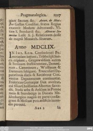 Anno MDCLIX.