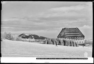 Altenberg im Erzgebirge, Berghof Raupennest mit Schnee