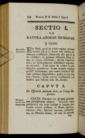 Sectio I. De natura animae humanae.