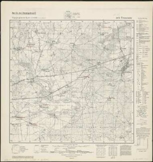 Meßtischblatt 3472 : Tremessen, 1940 : Tremessen. - Ausg. m. dt. Namen, bericht. 1911, letzte Nachtr. 1934. - 1:25000. - [Berlin]: Reichsamt für Landesaufnahme, 1940. - 1 Kt.
