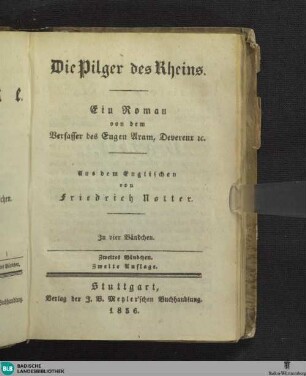 21: Die Pilger des Rheins : ein Roman; Bdch. 2