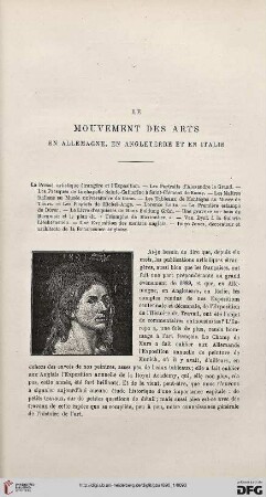 3. Pér. 3.1890: Le mouvement des arts en Allemagne, en Angleterre et en Italie
