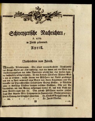 A. 1779. ... Aprill