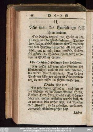 II. Wie man die Einfältigen soll lehren beichten.