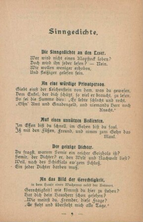 Sinngedichte