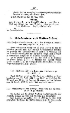 Rectorwahl beim Lyceum Hosianum zu Braunsberg : [II. Akademien und Universitäten]