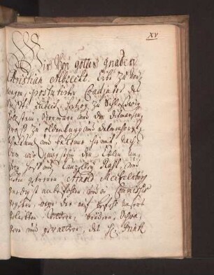 Wir von Gottes Gnaden Christian Albrecht ... (Dublette)