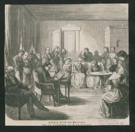 Ludwig Tieck als Vorleser