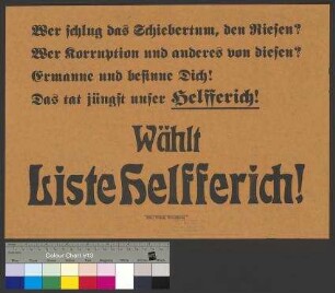 Wahlplakat der DNVP zur Reichstagswahl am 6. Juni 1920