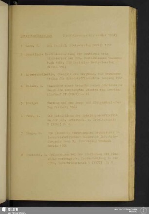 Literaturübersicht
