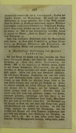 6. Wunderbare Bekehrung des Kaisers Constantin