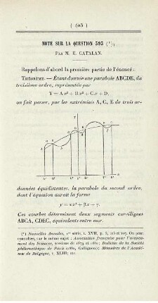 Note sur la question 593.