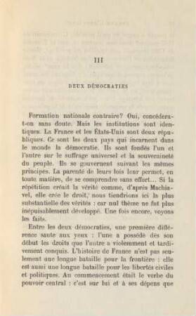 III Deux Démocraties