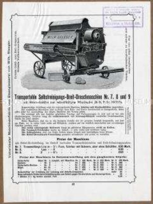 Breitdreschmaschine