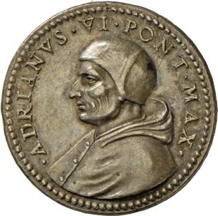 Medaille auf Papst Hadrian VI., 1522-23