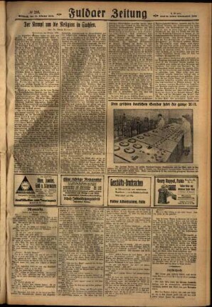Zweite Ausgabe vom Mittwoch, den 31. Oktober 1928.