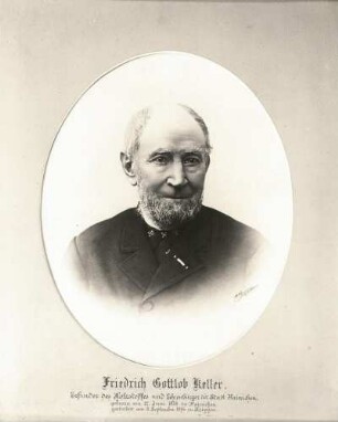 Porträt von Friedrich Gottlob Keller