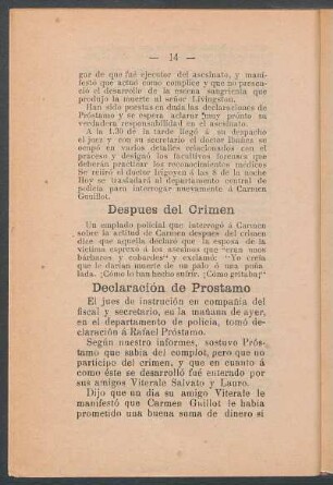 Después del crímen