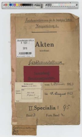 Geräteausstattung: Bd. 3
