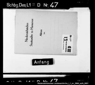 Verleihung des Kruges zu Hülsede an Anton Bothe