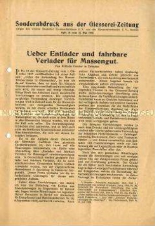 Entlader und fahrbare Verlader für Massengut