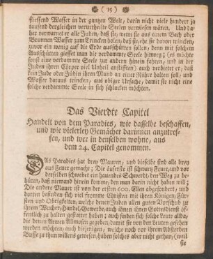 Das Vierdte Capitel