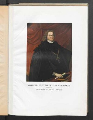 Fürstabt Adalbert I. von Schleifras1700-1714 Begründer des Fuldaer Barock