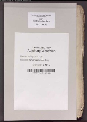 Grundsteuerrolle von Limbergen