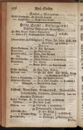Hohe Samt-Hospitalien:[...]