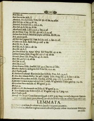 Lemmata.