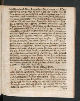 Argumentum Quartum.