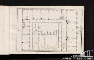 No. 3. Plan d´un premier Etage. Grund eine Stiegen hoch.