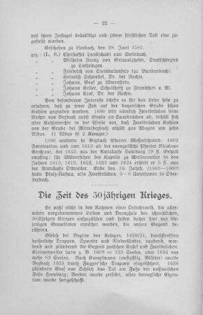 11. Die Zeit des 30jährigen Krieges