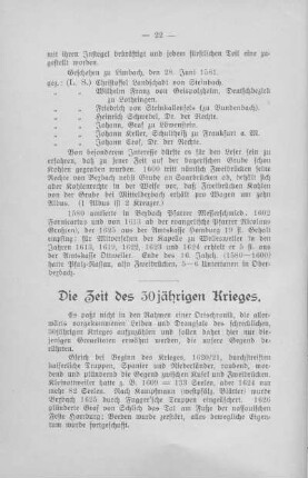11. Die Zeit des 30jährigen Krieges