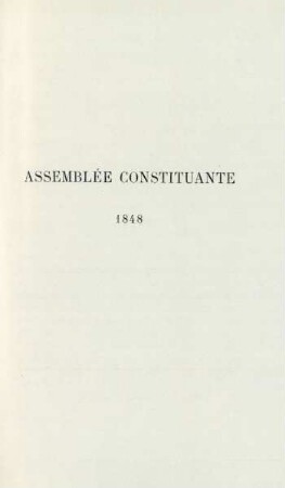 Assemblée constituante. 1848