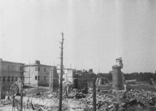 Zerstörte Gebäude : Ruinen zerstörter Gebäude.