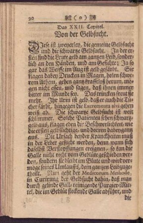Das XXII. Capitel. Von der Gelbsucht