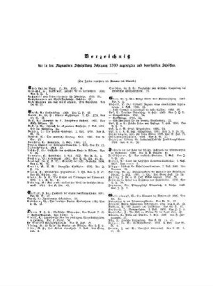 Verzeichnis der in der Allgemeinen Schulzeitung angezeigten und beurtheilten Schriften