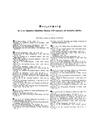 Verzeichnis der in der Allgemeinen Schulzeitung angezeigten und beurtheilten Schriften