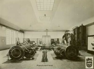 Bienertsche Hofmühle. Maschinenhaus, Innenansicht : Dresden-Plauen, Altplauen 19/21. Bienertsche Hofmühle. Maschinenhaus, Innenansicht