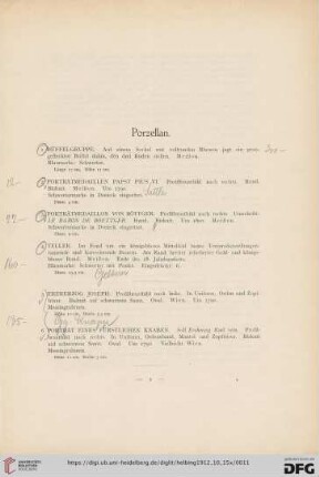 Porzellan (Nr. 1-37)