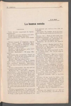 La buena senda