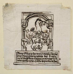 Wappen des Erasmus von Wolfstein