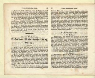 Zweite Abtheilung. Besondere Länderbeschreibung. Europa
